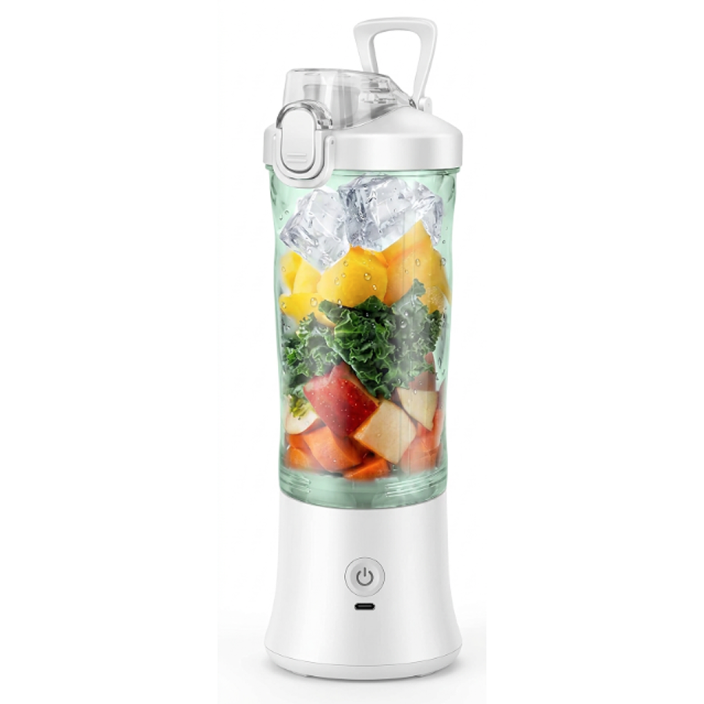 Ilvek Pro Portable Blender 600ml — USB Rechargeable Smoothie Maker with Fresh Fruit.
